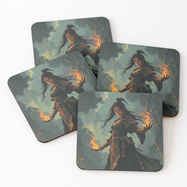 Item preview, Fireborn Witch of the Storm designed and sold by DiceWay.
