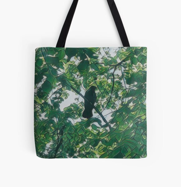 Item preview, Crow in a green tree designed and sold by MiKaBerlin.