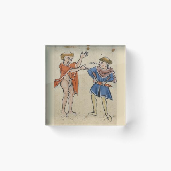 Item preview, "The Madman of the Neighborhood", medieval painting, 5th century AD designed and sold by PatronesKawai.