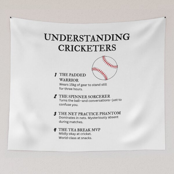 Item preview, Understanding Cricketers – Funny Cricket Life Definitions designed and sold by PsyFlow35.