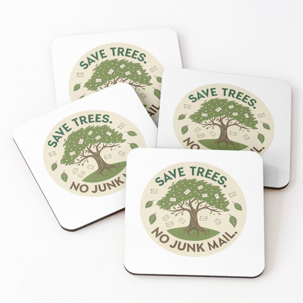 Item preview, Save trees no junk mail designed and sold by Lucky 777.