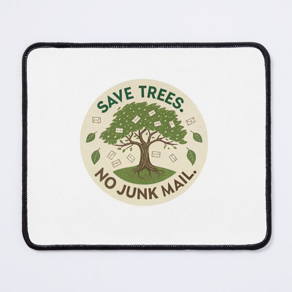 Item preview, Save trees no junk mail designed and sold by Lucky 777.