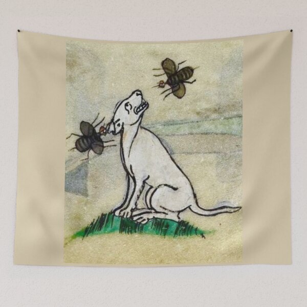 Item preview, "Here catching flies", medieval painting Sigo V AD designed and sold by PatronesKawai.