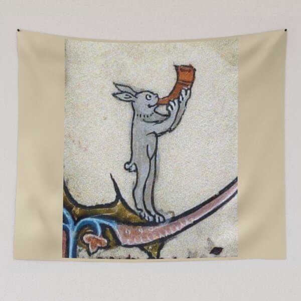 Item preview, "The Rabbit and the Snail", medieval painting, 5th century AD designed and sold by PatronesKawai.