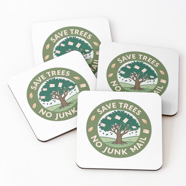 Item preview, Save trees no junk mail designed and sold by Lucky 777.