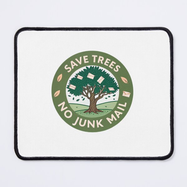 Item preview, Save trees no junk mail designed and sold by Lucky 777.