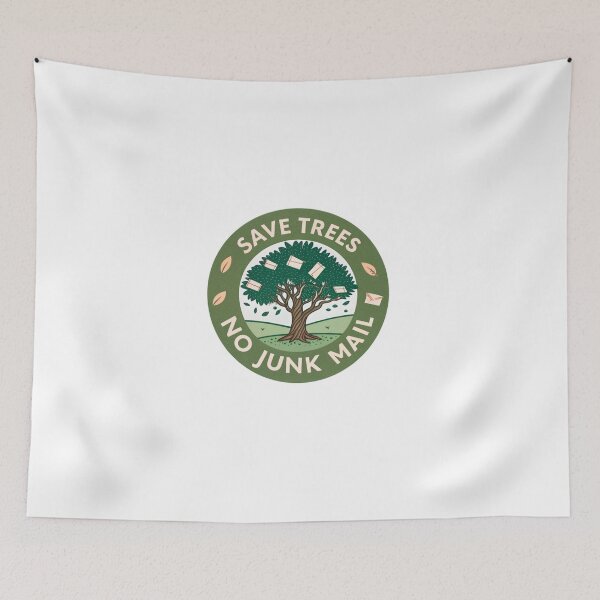 Item preview, Save trees no junk mail designed and sold by Lucky 777.