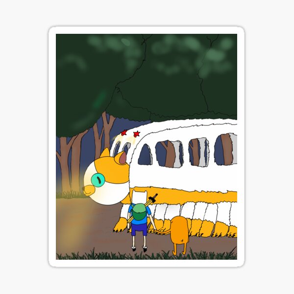 Item preview, Finn and Jake in Ghibli Land designed and sold by JohnRRider.
