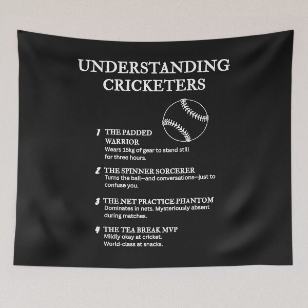 Item preview, Understanding Cricketers – Funny Cricket Life Definitions –  designed and sold by PsyFlow35.