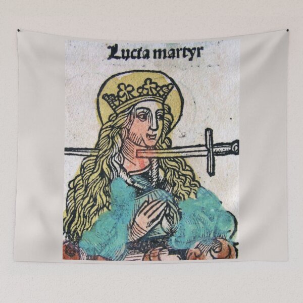 Item preview, "The Virgin Untied and Stabbed", medieval painting, 5th century AD designed and sold by PatronesKawai.