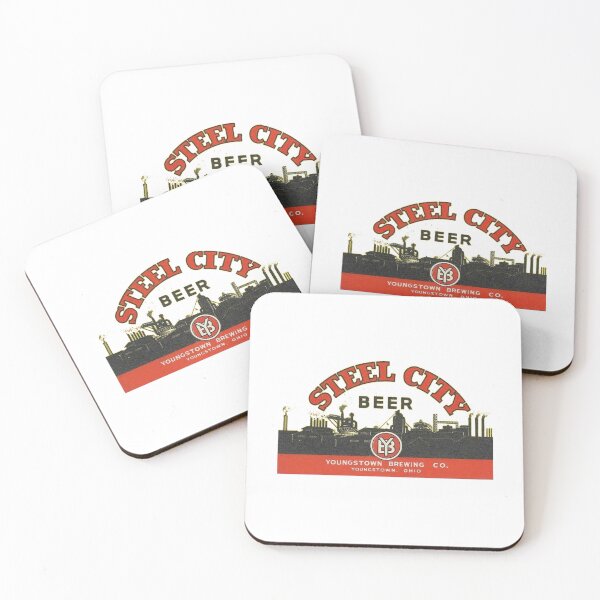 Item preview, Vintage Steel City Beer - Youngstown Brewing Co. - Youngstown, Ohio designed and sold by QuayTradingCo.