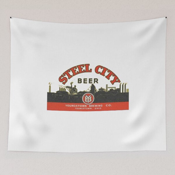 Item preview, Vintage Steel City Beer - Youngstown Brewing Co. - Youngstown, Ohio designed and sold by QuayTradingCo.