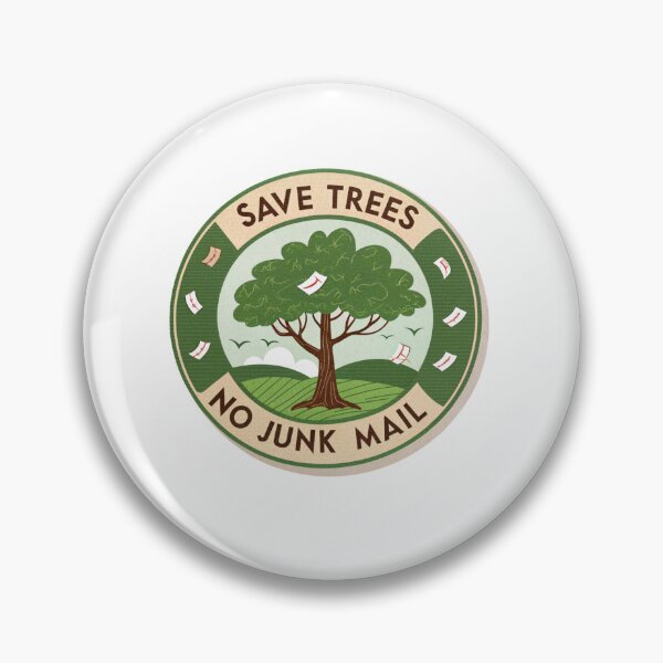 Item preview, Save trees no junk mail designed and sold by Lucky 777.