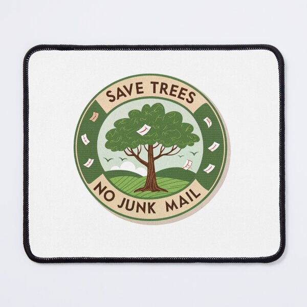 Item preview, Save trees no junk mail designed and sold by Lucky 777.