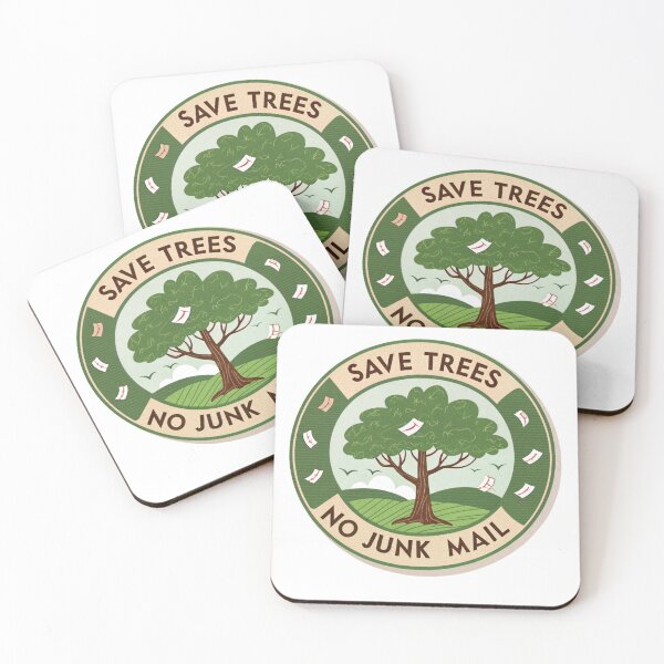 Item preview, Save trees no junk mail designed and sold by Lucky 777.