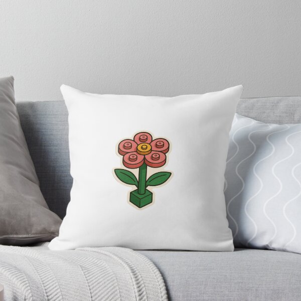 Item preview, Rosa Blumen-Aufkleber im Ziegel-Stil designed and sold by PeachySealz.