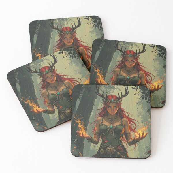 Item preview, Flame of the Forest – The Druid Queen designed and sold by DiceWay.
