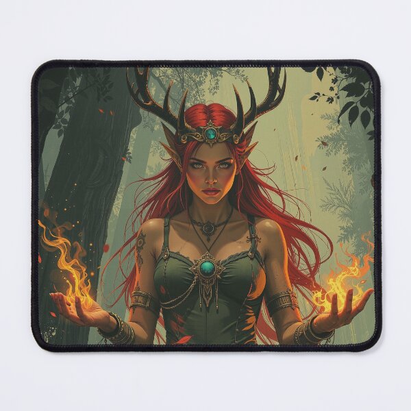 Item preview, Flame of the Forest – The Druid Queen designed and sold by DiceWay.