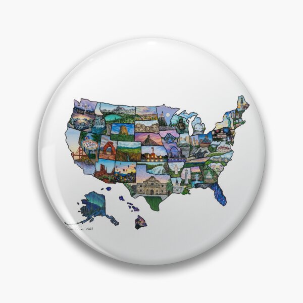 Item preview, USA map painting designed and sold by JessArt72.