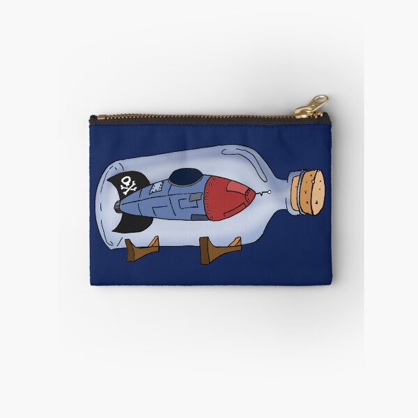Item preview, Cartoon Spaceship in a Bottle – Retro Whimsy from Outer Space with a Twist designed and sold by BatavianBrew.
