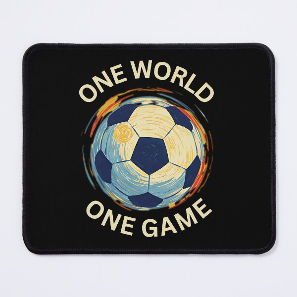 Item preview, One World, One Game: Funny Soccer Unity Design designed and sold by MotivaChic.
