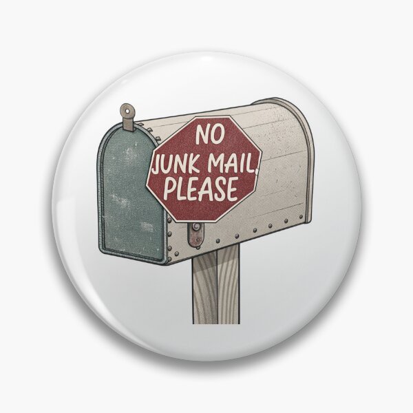 Item preview, Save trees no junk mail designed and sold by Lucky 777.