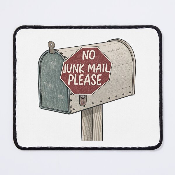 Item preview, Save trees no junk mail designed and sold by Lucky 777.