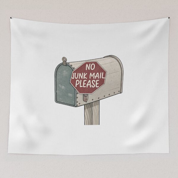 Item preview, Save trees no junk mail designed and sold by Lucky 777.