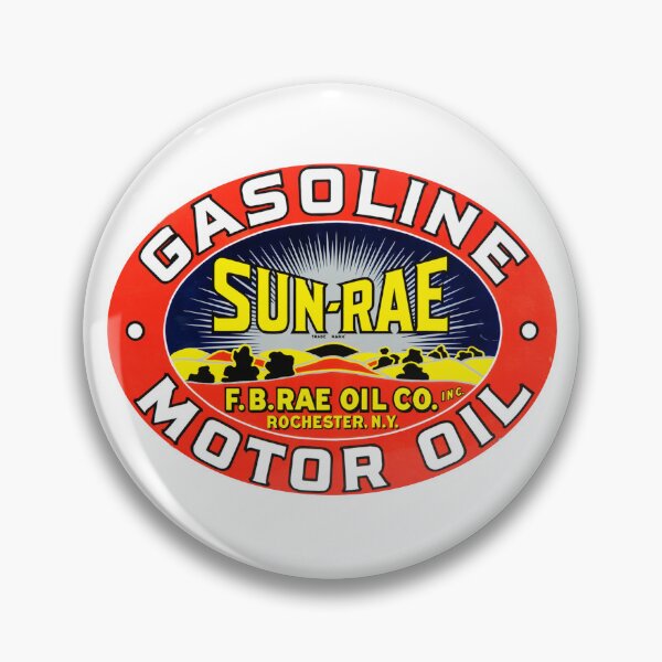 Item preview, Vintage Sun Rae Gasoline and Motor Oil - Rae Oil Co. - Rochester, New York designed and sold by QuayTradingCo.
