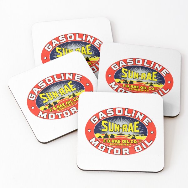 Item preview, Vintage Sun Rae Gasoline and Motor Oil - Rae Oil Co. - Rochester, New York designed and sold by QuayTradingCo.