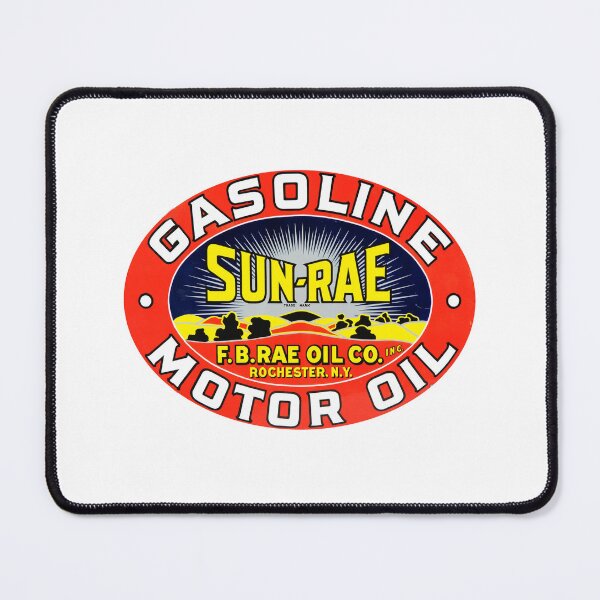 Item preview, Vintage Sun Rae Gasoline and Motor Oil - Rae Oil Co. - Rochester, New York designed and sold by QuayTradingCo.