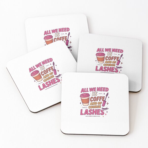 Item preview, All You Need is Coffee – and of Course, Lashes | Comic style designed and sold by Tuschycosmetx.
