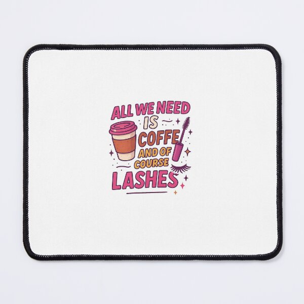 Item preview, All You Need is Coffee – and of Course, Lashes | Comic style designed and sold by Tuschycosmetx.