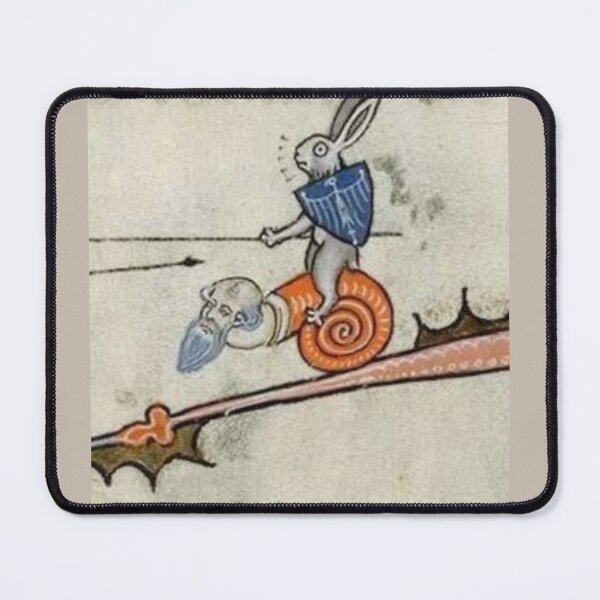 Item preview, "Rabbit Joust", medieval painting, 5th century AD designed and sold by PatronesKawai.
