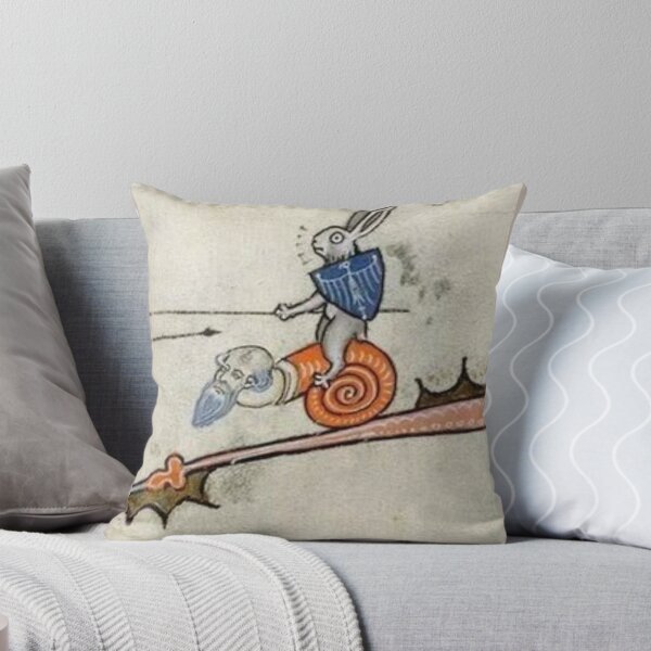 Item preview, "Rabbit Joust", medieval painting, 5th century AD designed and sold by PatronesKawai.