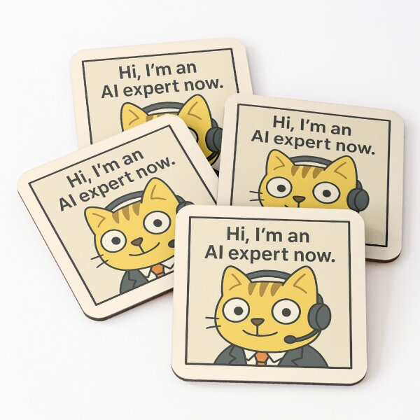 Item preview, AI Expert Cat Funny Comic About Getting Rich  designed and sold by memememescat.
