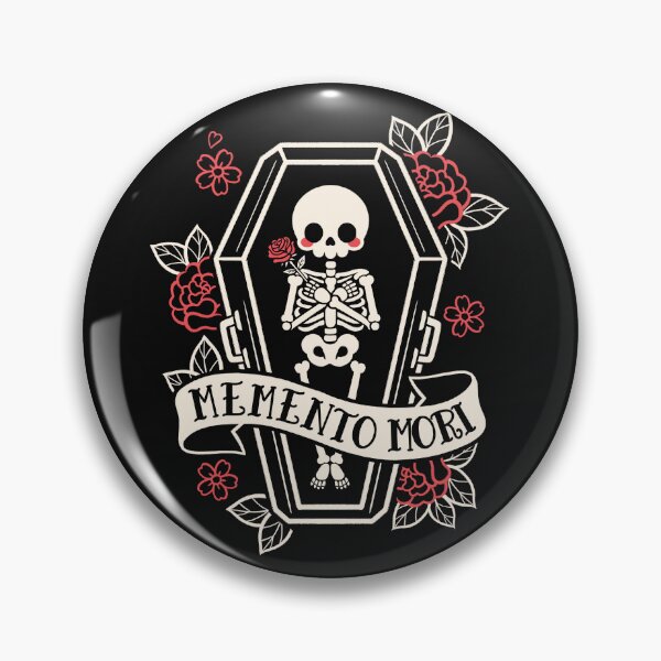 Item preview, memento mori cute skeleton coffin designed and sold by NemiMakeit.