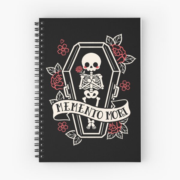 Item preview, memento mori cute skeleton coffin designed and sold by NemiMakeit.