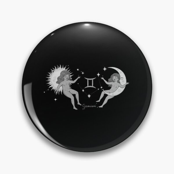 Item preview, Gemini Zodiac: Funny Sun & Moon Twins Design designed and sold by MotivaChic.