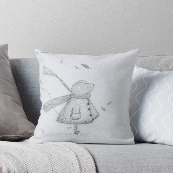 Item preview, Cute Mouse in Coat and Scarf with Leaves | Cozy Art designed and sold by AngelaMarieArt.
