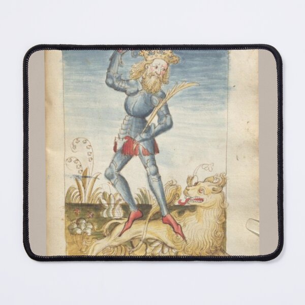 Item preview, "Surfing Lions", medieval painting, 5th century AD designed and sold by PatronesKawai.