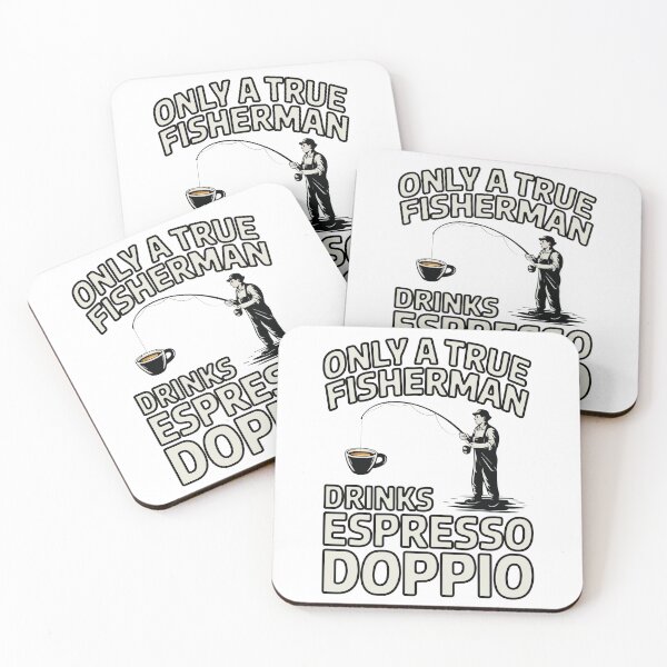 Item preview, the ultimate art for passionate anglers and a coffee lover designed and sold by e-milka.