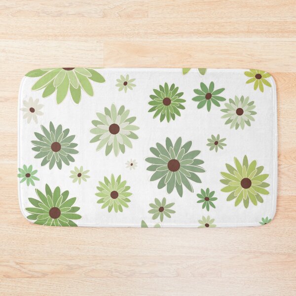 Item preview, Fresh Peridot Daisy Garden | Light Green Wildflower Pattern Doodle designed and sold by Olitvia.