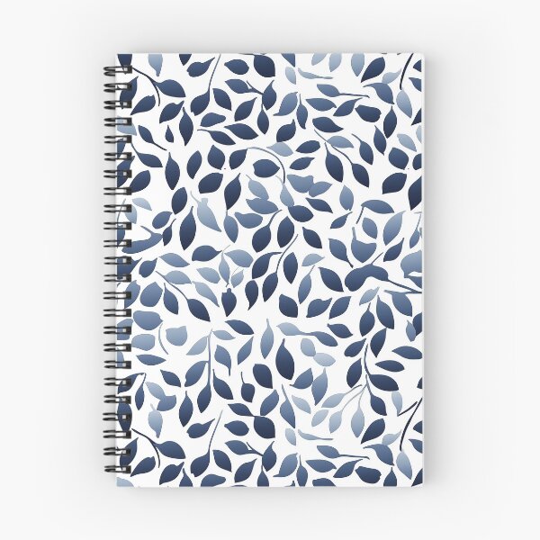 Item preview, Leaves - blue floristic pattern no. 1 designed and sold by WorldByEsi.