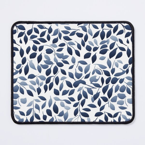 Item preview, Leaves - blue floristic pattern no. 1 designed and sold by WorldByEsi.
