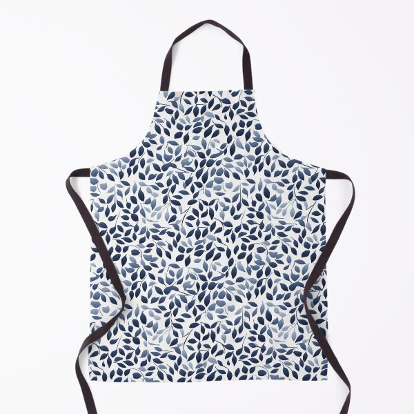Item preview, Leaves - blue floristic pattern no. 1 designed and sold by WorldByEsi.