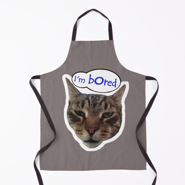 Item preview, Bored Cat (with "I'm Bored" speech bubble) designed and sold by BatavianBrew.