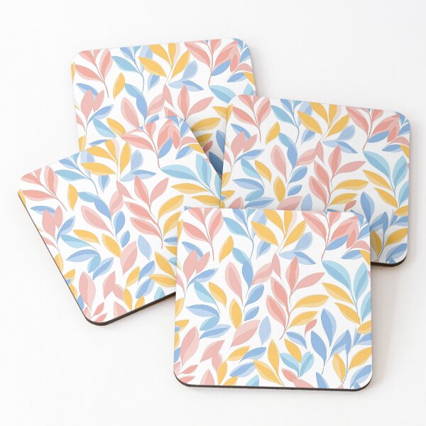 Item preview, Leaves - coloreful floristic pattern no. 2 designed and sold by WorldByEsi.