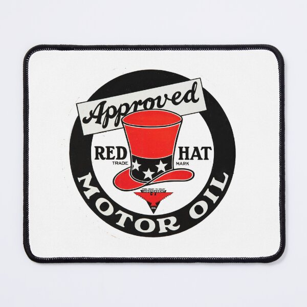 Item preview, Vintage Red Hat Motor Oil designed and sold by QuayTradingCo.