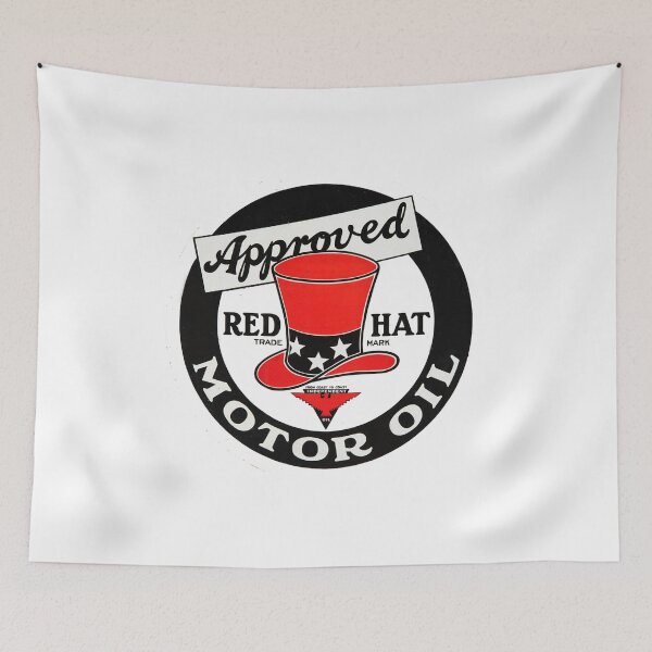 Item preview, Vintage Red Hat Motor Oil designed and sold by QuayTradingCo.
